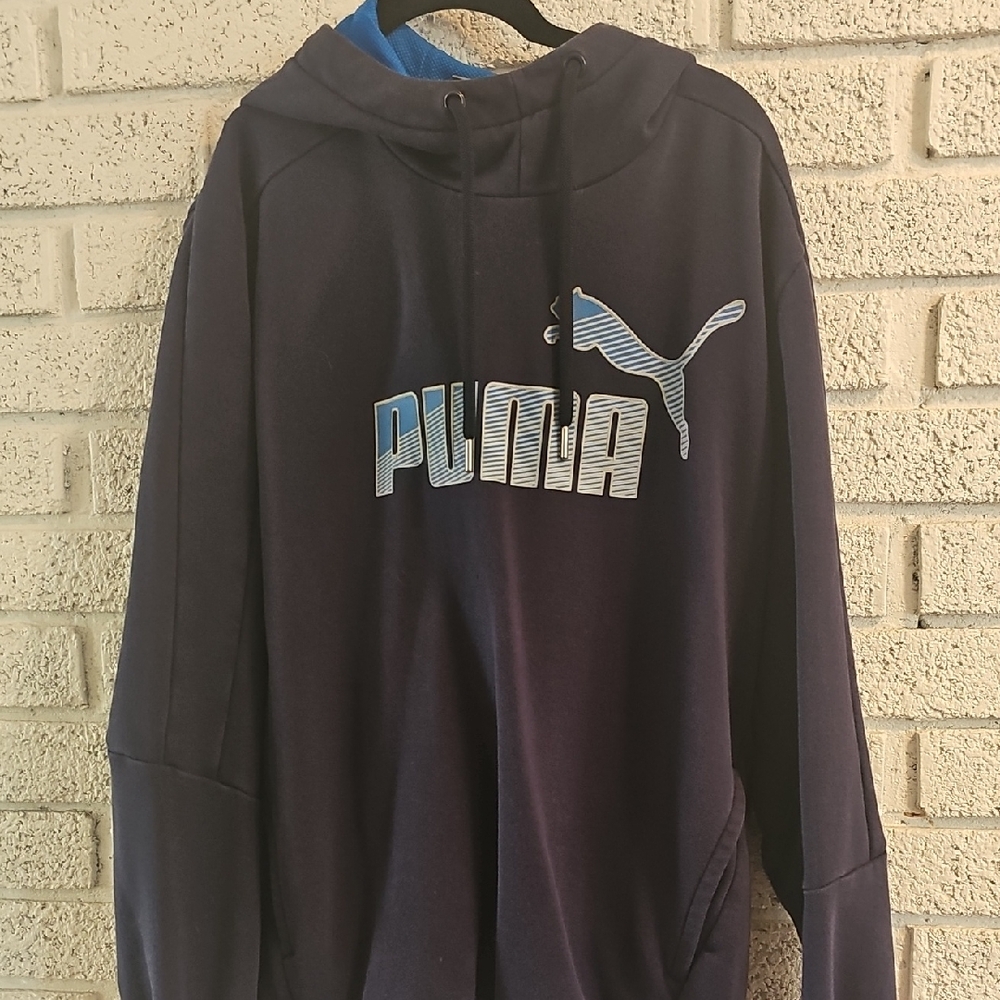Puma Men's Dark Blue Hoodie